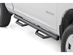 Rough Country Cab Length Nerf Side Step Bars; Black (10-24 RAM 2500 Crew Cab)