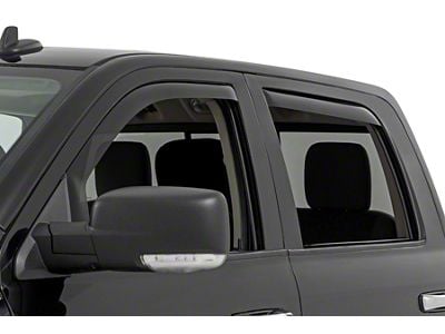 Rough Country In Channel Rain Guard Side Window Deflectors; Front and Rear (10-25 RAM 2500 Crew Cab)