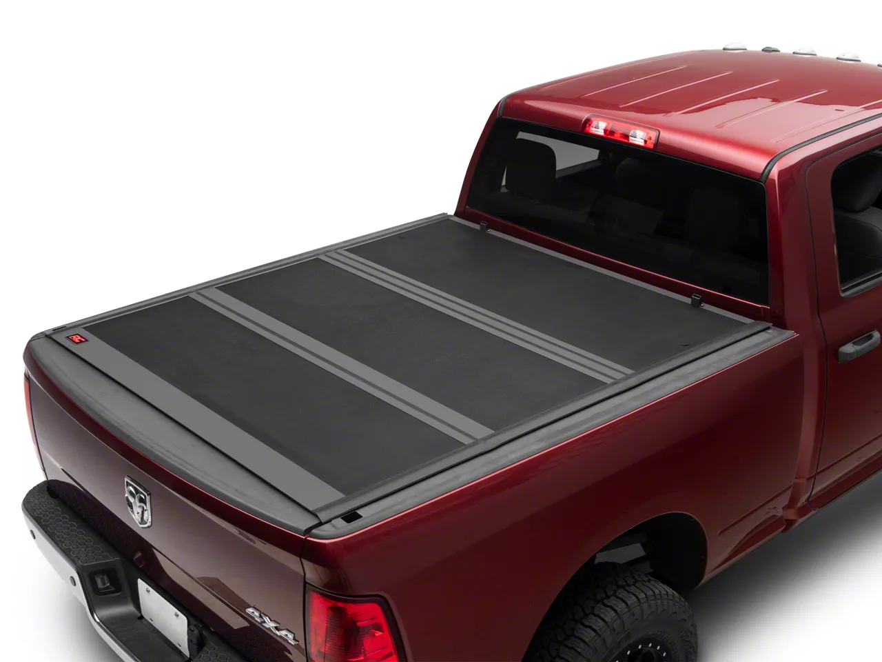 Rough Country RAM 2500 Hard Low Profile Tri-Fold Tonneau Cover ...