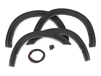 Rough Country Sport Fender Flares; Brilliant Black (19-24 RAM 2500)