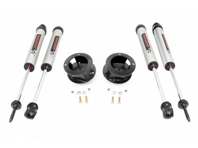 Rough Country 2.50-Inch Front Leveling Kit with V2 Monotube Shocks (13-24 4WD RAM 3500 w/ Rear Coil Springs, Excluding Power Wagon)