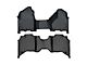 Rough Country Heavy Duty Front and Rear Floor Mats; Black (19-24 RAM 3500 Crew Cab)