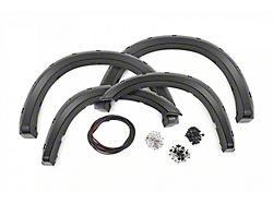 Rough Country Pocket Fender Flares; Diamond Black (19-24 RAM 3500 SRW)