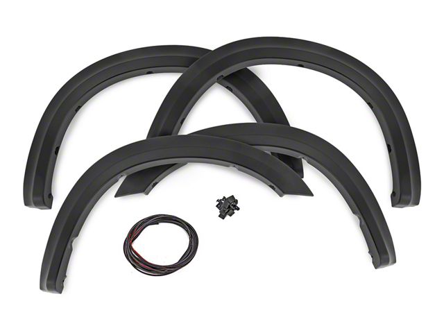 Rough Country Sport Fender Flares; Black Metallic (19-24 RAM 3500 SRW)