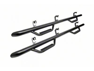 Rough Country Wheel to Wheel Nerf Side Step Bars; Black (10-18 RAM 3500 Crew Cab w/ 6.4-Foot Box)