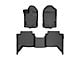 Rough Country Heavy Duty Front and Rear Floor Mats; Black (19-24 Ranger SuperCrew)