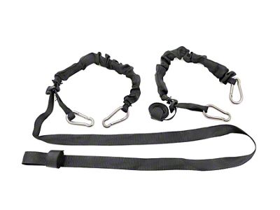 Rough Country 1-Inch x 6-Foot Elastic Straps with Carabiner Ends