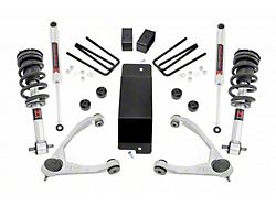 Rough Country 3.50-Inch Forged Upper Control Arm Suspension Lift Kit with V2 Monotube Shocks (07-16 4WD Sierra 1500 w/ Stock Cast Aluminum & Steel Control Arms, Excluding 14-16 Denali)