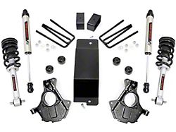 Rough Country 3.50-Inch Knuckle Suspension Lift Kit with Lifted Struts and V2 Monotube Shocks (14-18 4WD Sierra 1500 w/ Stock Cast Steel Control Arms, Excluding Denali)