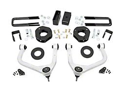 Rough Country 3.50-Inch Suspension Lift Kit with Upper Control Arms (19-25 Sierra 1500 Crew Cab w/ 5.80-Foot Short Box & Adaptive Ride Control, Excluding AT4 & Denali)