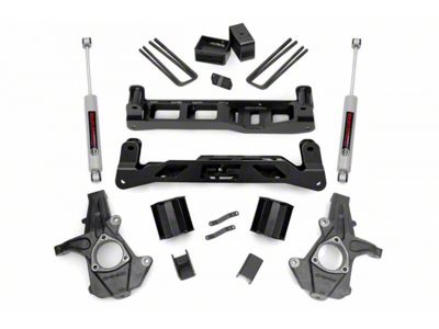 Rough Country 5-Inch Suspension Lift Kit with Premium N3 Shocks (07-13 2WD Sierra 1500)