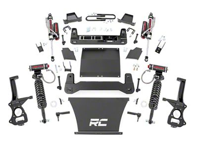 Rough Country 6-Inch Suspension Lift Kit with Vertex Adjustable Coil-Overs and Vertex Reservoir Shocks (2025 4WD V8 Sierra 1500, Excluding AT4 & Denali)