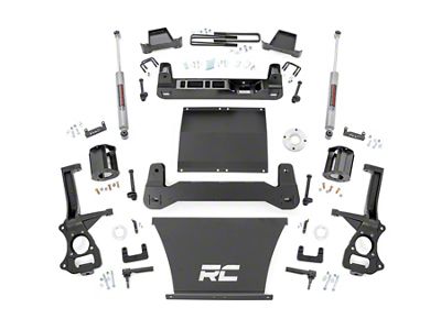 Rough Country 6-Inch Suspension Lift Kit with Premium N3 Shocks (19-25 2WD Sierra 1500)