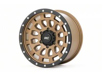 Rough Country 87 Series Simulated Beadlock Bronze 6-Lug Wheel; 17x8.5; 0mm Offset (99-06 Sierra 1500)