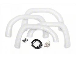 Rough Country Defender Fender Flares; Summit White (19-24 Sierra 1500)