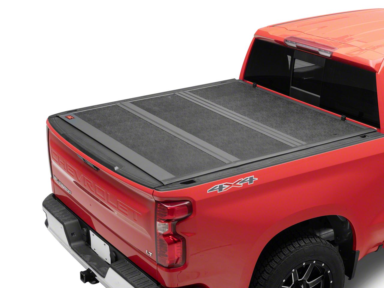 Rough Country Sierra 1500 Hard Low Profile Tri-Fold Tonneau Cover ...