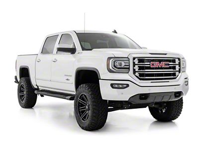 Rough Country HD2 Aluminum Running Boards; Black (07-18 Sierra 1500 Extended/Double Cab)