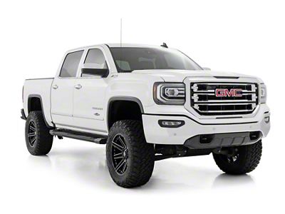 Rough Country HD2 Aluminum Running Boards; Black (07-18 Sierra 1500 Crew Cab)