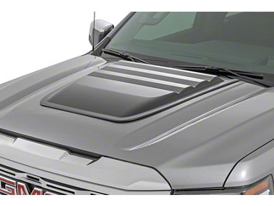 Rough Country Hood Scoop; Black (19-25 Sierra 1500)