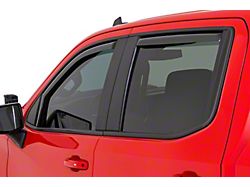 Rough Country In Channel Rain Guard Side Window Deflectors; Front and Rear (19-24 Sierra 1500 Crew Cab)