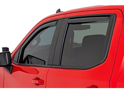 Rough Country In Channel Rain Guard Side Window Deflectors; Front and Rear (19-25 Sierra 1500 Crew Cab)