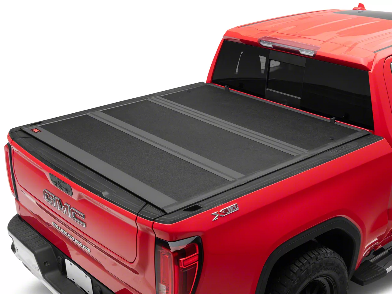 Rough Country Sierra 1500 Hard Low Profile Tri-Fold Tonneau Cover ...