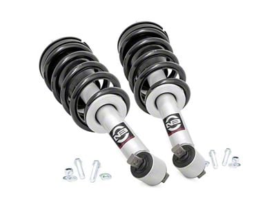 Rough Country N3 Leveling Front Struts for 2-Inch Lift (20-25 3.0L Duramax Sierra 1500 w/o Adaptive Ride Control, Excluding AT4)