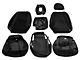 Rough Country Neoprene Front and Rear Seat Covers; Black (19-25 Sierra 1500 Crew Cab w/ Rear Cup Holder)