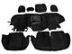 Rough Country Neoprene Front and Rear Seat Covers; Black (19-25 Sierra 1500 Crew Cab w/ Rear Cup Holder)