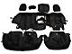 Rough Country Neoprene Front and Rear Seat Covers; Black (19-25 Sierra 1500 Crew Cab w/ Rear Cup Holder)