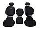 Rough Country Neoprene Front Seat Covers; Black (14-18 Sierra 1500 w/ Bucket Seats)