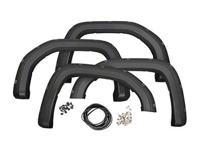 Rough Country Pocket Fender Flares; Brownstone (19-24 Sierra 1500)