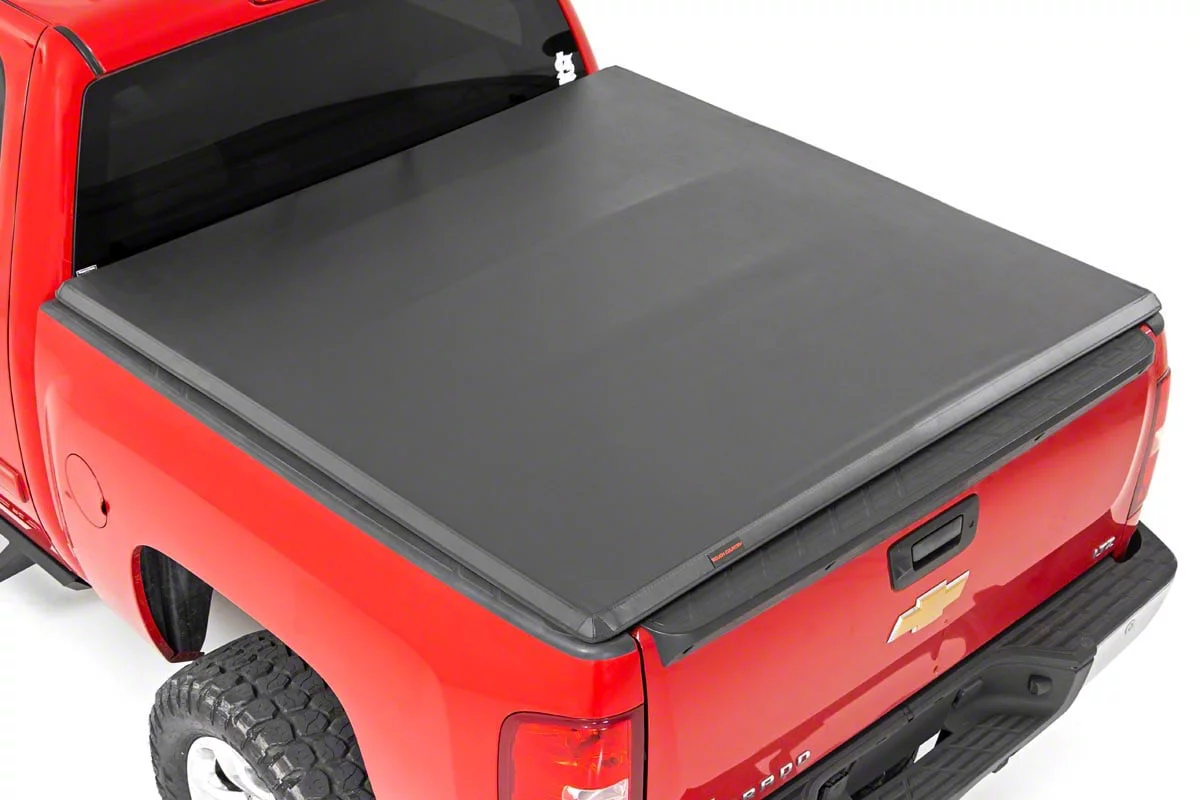 Rough Country Sierra 1500 Soft Tri-Fold Tonneau Cover 41207550 (07-13 ...