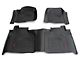 Rough Country Sure-Fit Front and Rear Floor Mats; Black (19-25 Sierra 1500 Crew Cab)