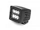 Rough Country 2-Inch Black Series LED Cube Lights; Flood Beam (Universal; Some Adaptation May Be Required)