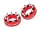 Rough Country 2-Inch Wheel Spacers; Red (07-10 Sierra 2500 HD)