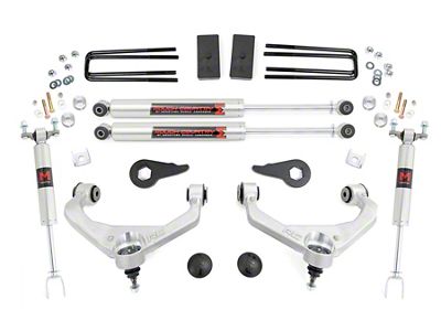 Rough Country 3.50-Inch Bolt-On Suspension Lift Kit with M1 Monotube Shocks (11-19 Sierra 2500 HD w/ Factory Overload Springs & w/o MagneRide)