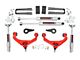 Rough Country 3.50-Inch Bolt-On Suspension Lift Kit with Premium N3 Shocks; Red (11-19 Sierra 2500 HD w/o Factory Overload Springs & MagneRide)