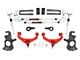 Rough Country 3.50-Inch Knuckle Suspension Lift Kit with M1 Monotube Shocks; Red (11-19 Sierra 2500 HD w/ Factory Overload Springs & w/o MagneRide)