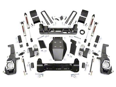 Rough Country 5-Inch NTD Suspension Lift Kit with V2 Monotube Shocks (11-19 Sierra 2500 HD SRW, Excluding Denali)