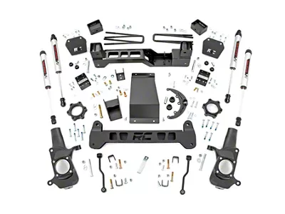 Rough Country 6-Inch Suspension Lift Kit with V2 Monotube Shocks (01-04 4WD Sierra 2500 HD)