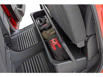 Rough Country Custom-Fit Under Seat Storage Compartment (20-25 Sierra 2500 HD Crew Cab)