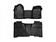 Rough Country Heavy Duty Front and Rear Floor Mats; Black (15-19 Sierra 2500 HD Crew Cab)