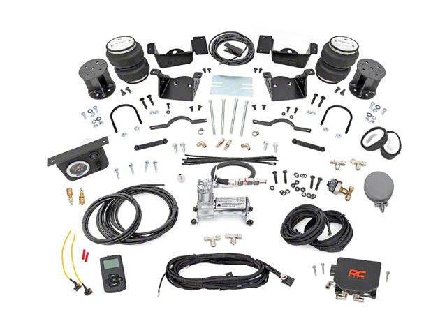 Rough Country Rear Air Spring Kit with OnBoard Air Compressor and Wireless Remote for 3 to 5-Inch Lift (20-24 Sierra 2500 HD)