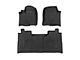 Rough Country Sure-Fit Front and Rear Floor Mats; Black (20-24 Sierra 2500 HD Crew Cab)