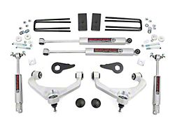 Rough Country 3.50-Inch Bolt-On Suspension Lift Kit with Premium N3 Shocks (11-19 Sierra 3500 HD SRW w/ Factory Overload Springs & w/o MagneRide)