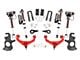 Rough Country 3.50-Inch Knuckle Suspension Lift Kit with Vertex Reservoir Shocks; Red (11-19 Sierra 3500 HD SRW w/o Rear Overload Springs & MagneRide)