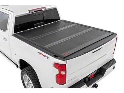 Rough Country Hard Low Profile Tri-Fold Tonneau Cover (20-24 Sierra 3500 HD w/ 6.90-Foot Standard Box)