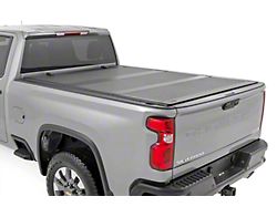 Rough Country Hard Tri-Fold Flip-Up Tonneau Cover (20-24 Sierra 3500 HD w/ 6.90-Foot Standard Box & Rail Caps)