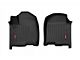 Rough Country Heavy Duty Front Floor Mats; Black (19-24 Sierra 3500 HD w/ Bucket Seats)